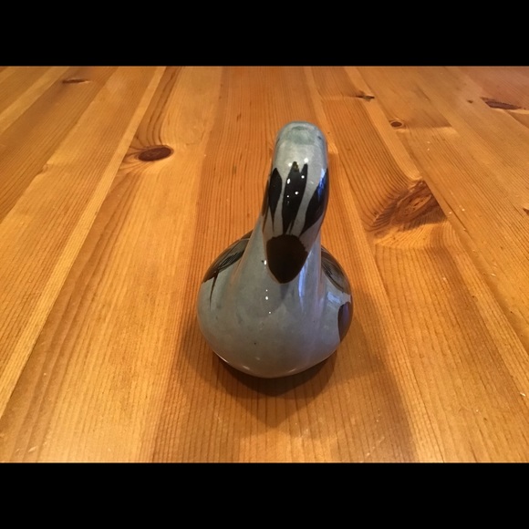 VINTAGE TONALA SWAN MEXICO SIGNED HANDPAINTED FLORAL - Picture 3 of 7